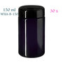 30 x 150 ml Saturn wideneck jar. Miron violet glass 