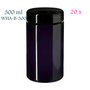 20 x 300 ml Saturn wideneck jar. Miron violet glass