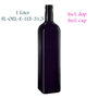 1 Liter vierkante oliefles, Miron violet glas FL-OEL-E-1LT-31.5