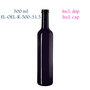 500 ml round oil bottle Pollux, Miron violet glass FL-OEL-R-500-31.5