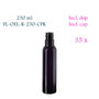 35 x 250 ml round oil bottle Pollux, Miron violet glass FL-OEL-R-250-CPR