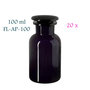 20 x 100 ml apothecary jar Libra, Miron violet glass FL-AP-100