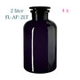 4 x 2 Liter apothecary jar Libra, Miron violet glass FL-AP-2LT