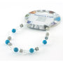 Magnesite bracelet, turquoise coloured