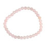 Rose quartz bracelet, 6 mm beads