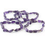 Amethist armband, 6-10 mm nuggets