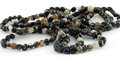 Black stripe agate nugget bracelet