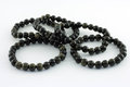 Gold obsidian bracelet, 8 mm beads