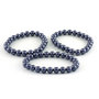 Armband met parels uit mosselkern, blauw