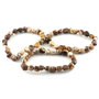 Cappuccino jasper bracelet, 8-10 mm nuggets