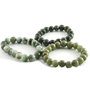 Jade bracelet, 10-11 mm beads, dark