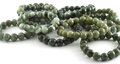 Jade bracelet, 10-11 mm beads, dark