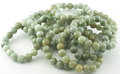 Jade bracelet, 10-11 mm beads, light