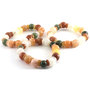 Jasper bracelet with jade slices