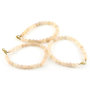 Moonstone bracelet with clasp, 5-6 mm beads, light
