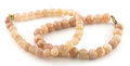 Moonstone bracelet with clasp, 7-8 mm beads