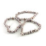 Freshwater pearl bracelet, silver-gray