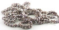 Freshwater pearl bracelet, silver-gray