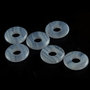 15mm chalcedony mini donuts, 2 pcs