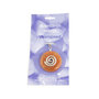 Orange aventurine donut / pi stone with pendant, 3,5 cm