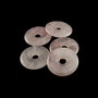 Rose quartz donut / pi stone 3 cm