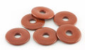 Red jasper donut / pi stone, 3 cm - 8 mm hole