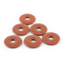 Rode jaspis donut 3 cm - 8 mm gat