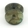 Labradorite donut / pi stone,straight edge, 2,75 cm