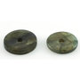 Labradorite donut / pi stone,straight edge, 2,75 cm