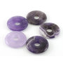 Amethyst donut / pi stone, 3 cm