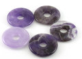 Amethyst donut / pi stone, 3 cm