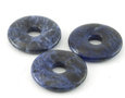 Sodalite donut / pi stone, 3 cm