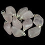 Rose quartz tumbled pendant