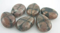 Chiastolite tumbled pendant, drilled