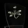 Dragonfly pendant, silver