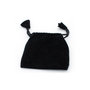 Pouch for pendulum or crystals, black velvet