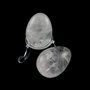 Clear quartz egg, 4  x 3 cm