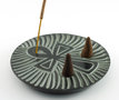 Soapstone incense holder Ankh for cones and sticks