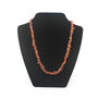 Donker oranje aventurijn splitketting 45 cm