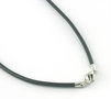 Rubber necklace, synthetic, 45 cm