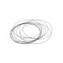 Halsring 45 cm ommanteld staaldraad