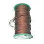 Wax cord, 2 mm, brown