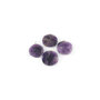 Amethyst pendant, flat round and facetted, 2.5 cm