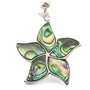 Abalone starfish pendant