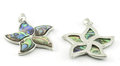 Abalone starfish pendant