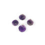 Amethyst pendant, flat round and facetted, 2 cm