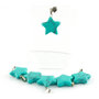 Magnesiet ster hanger, turquoise gekleurd