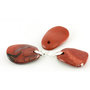 Red jasper on pendant clip