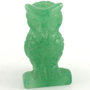 Green aventurine owl figurine