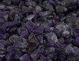 Amethyst chips, tumbled, 2-5 mm